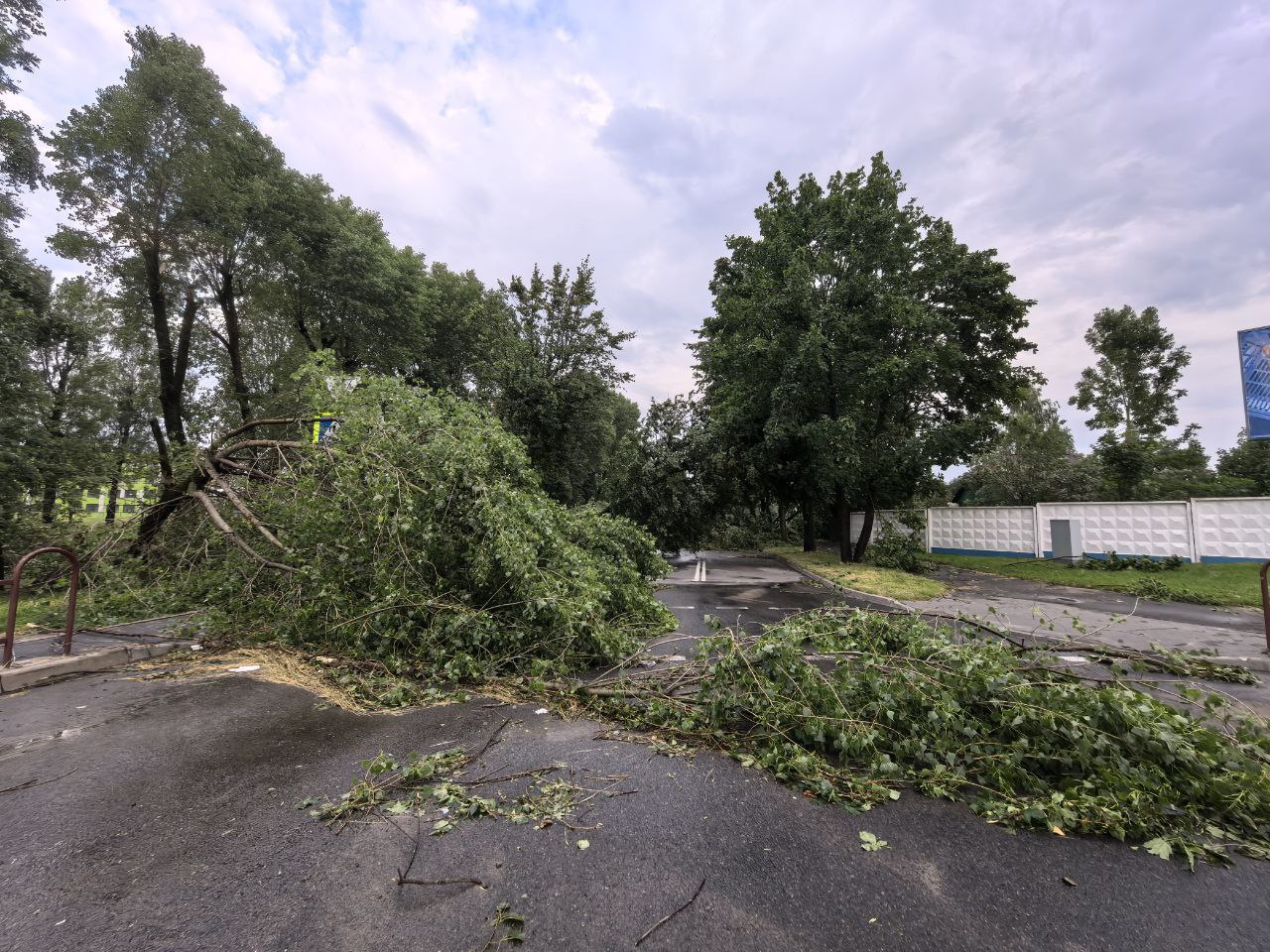 Грозовой фронт нарушил энергоснабжение в Могилеве