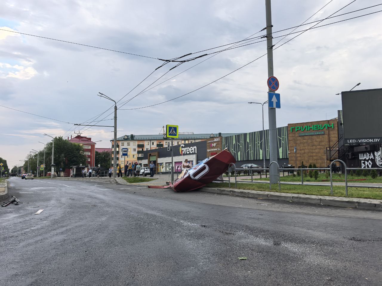 Грозовой фронт нарушил энергоснабжение в Могилеве