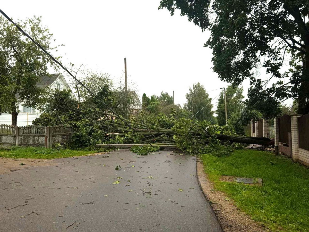 60 домов остаются без электричества в Колодищах