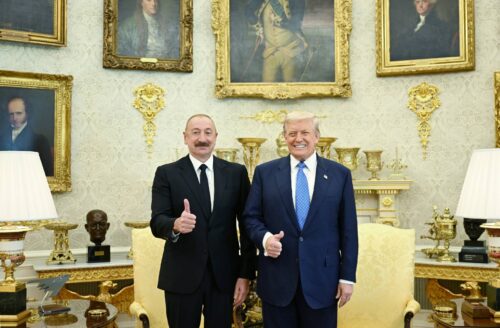 Ильхам Алиев и Дональд Трамп