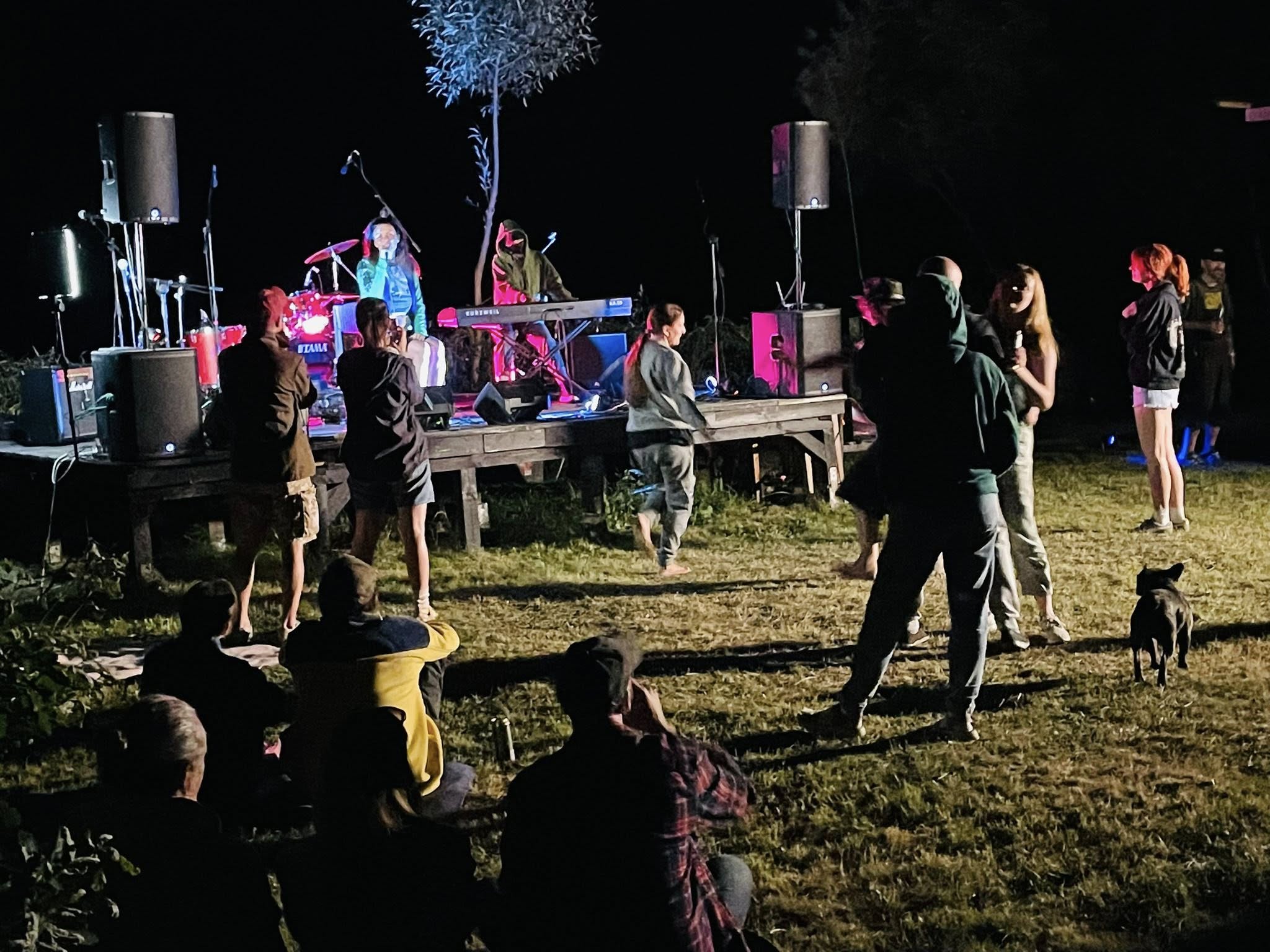 Аляксей Дзікавіцкі чытыў свае вершы на фэсце Prekupalle ў Біндзюзе пад музыку «хэві-метал» — фота