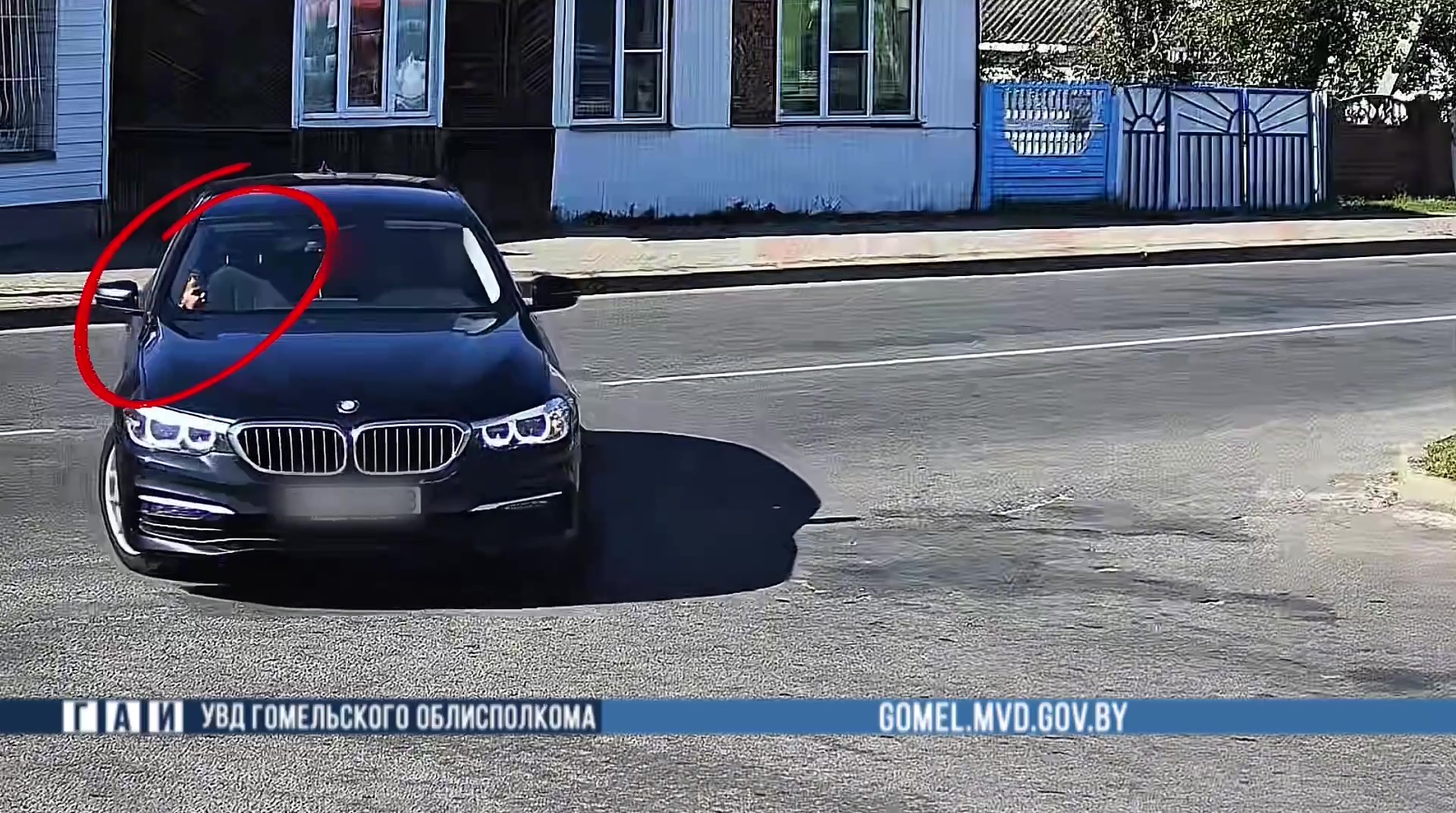 Житель Калинковичей посадил 4-летнего сына за руль BMW