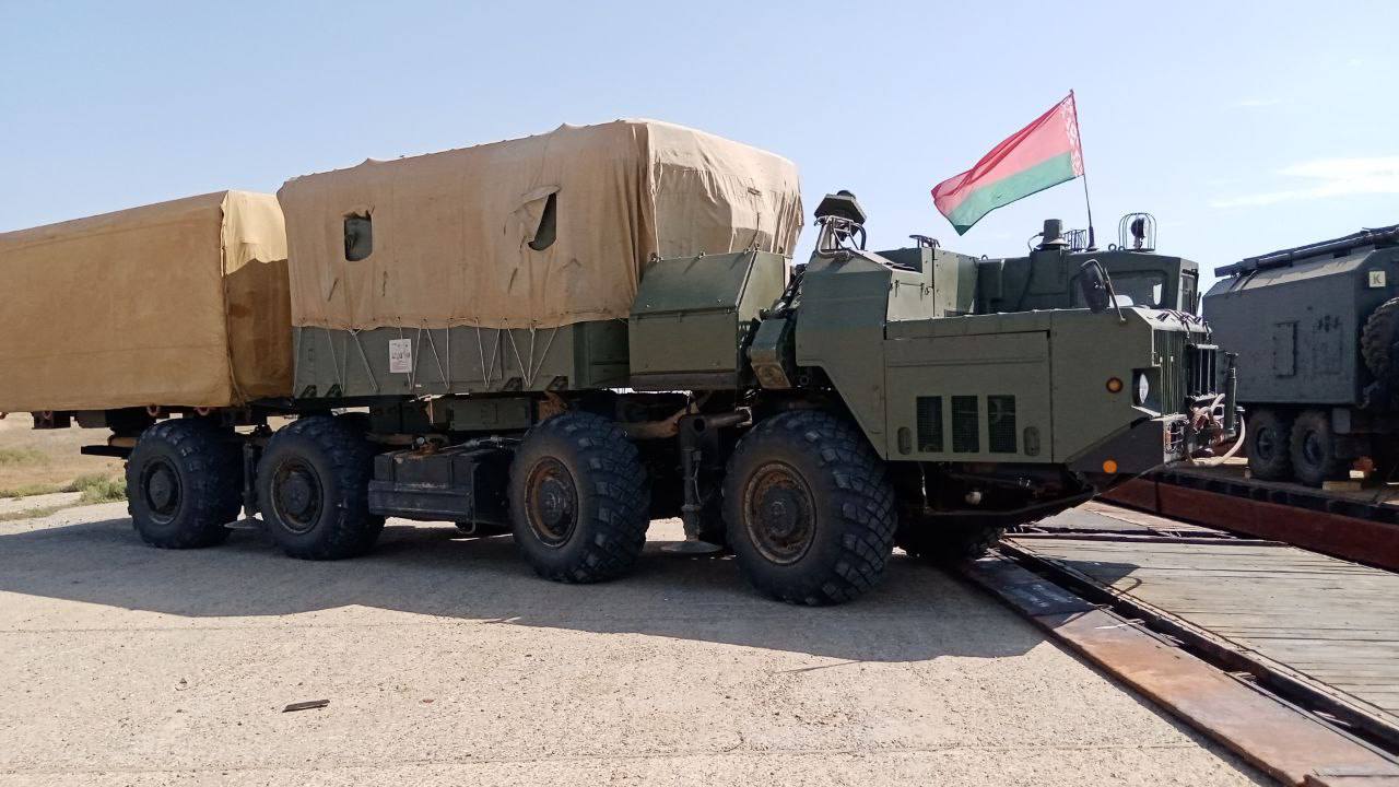 Беларусские зенитчики возвращаются с полигона Ашулук в России