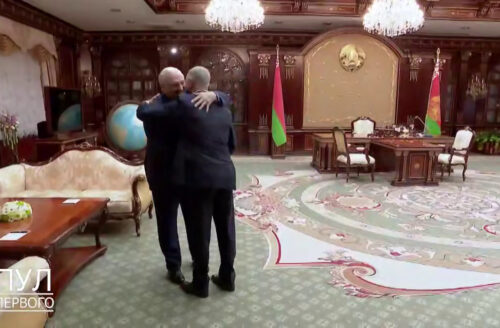 Александр Лукашенко принимает Владимира Сальдо