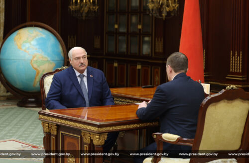 Александр Турчин на докладе у Александра Лукашенко