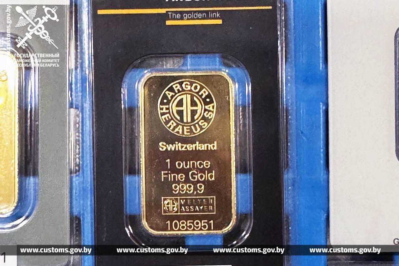 Гражданка Германии не задекларировала 15 слитков золота при въезде в Беларусь