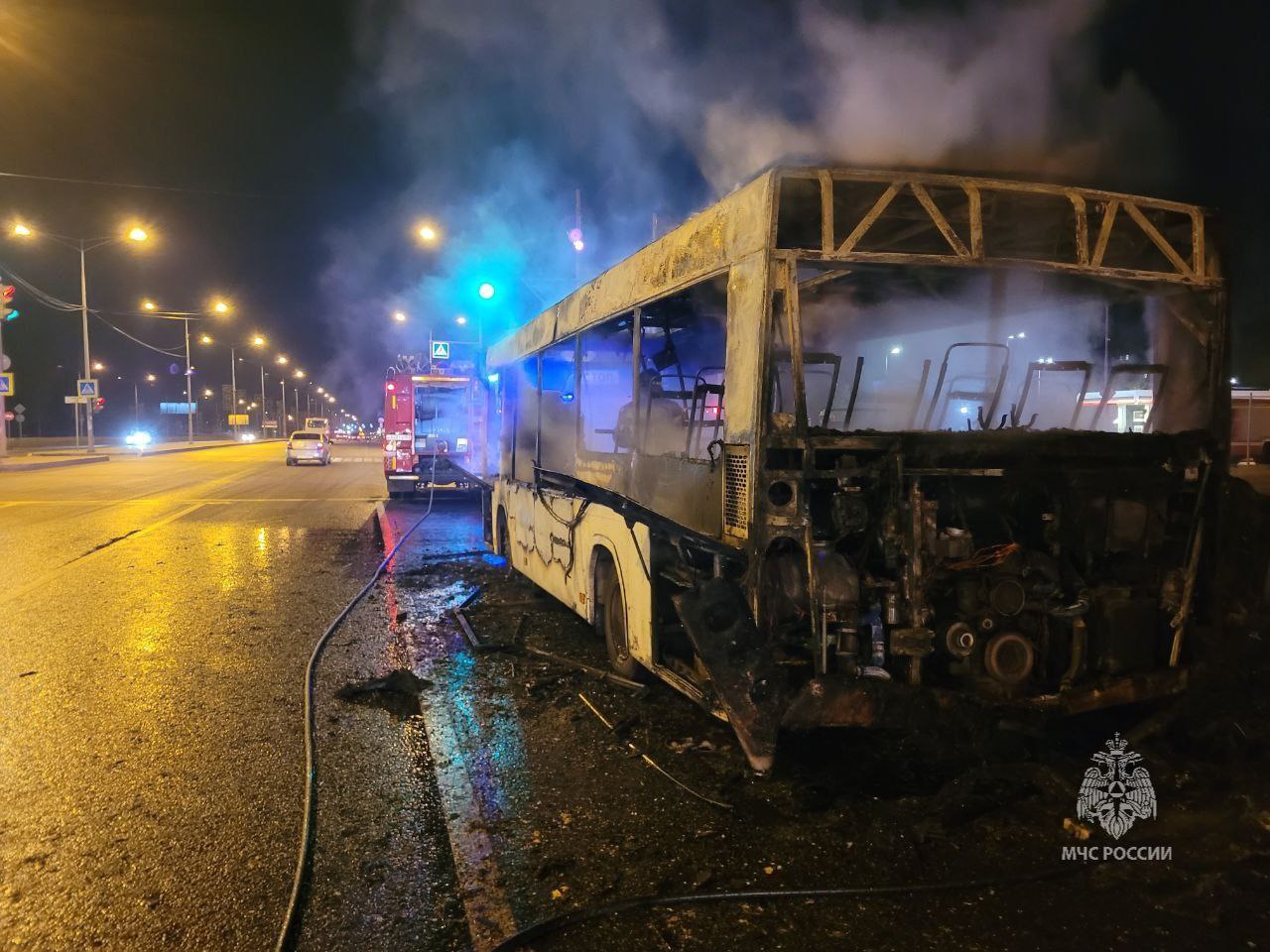 МАЗ сгорел в Самаре