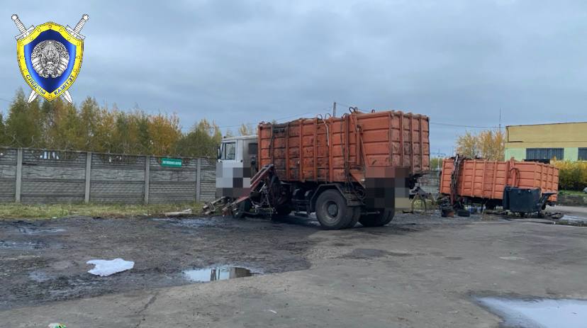 Водителя МАЗа раздавило кузовом в Могилеве