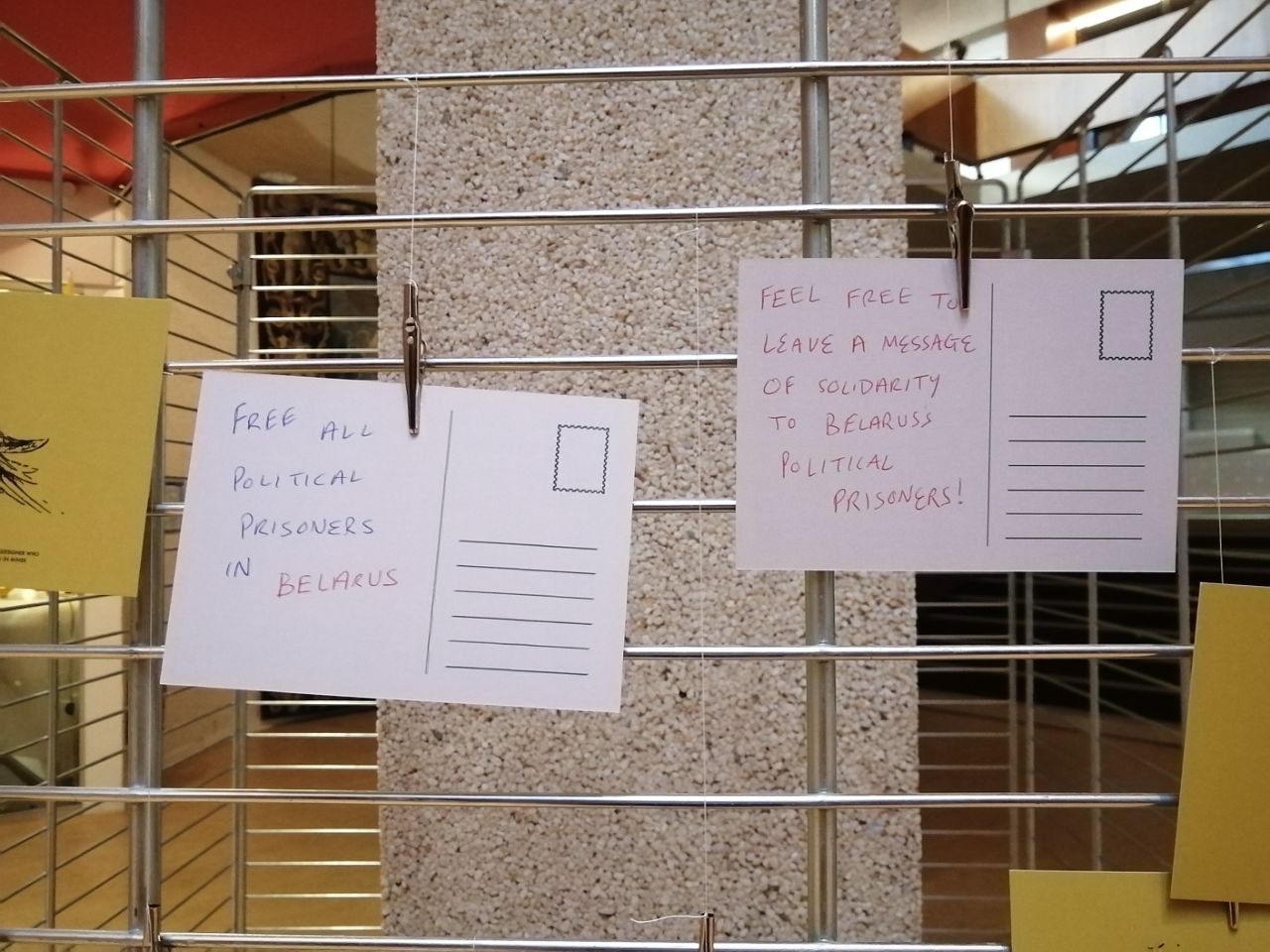 «Каб пра іх не забылі»: выстава «Лісты ад вязняў Лукашэнкі» адкрылася ў Радзе Еўропы