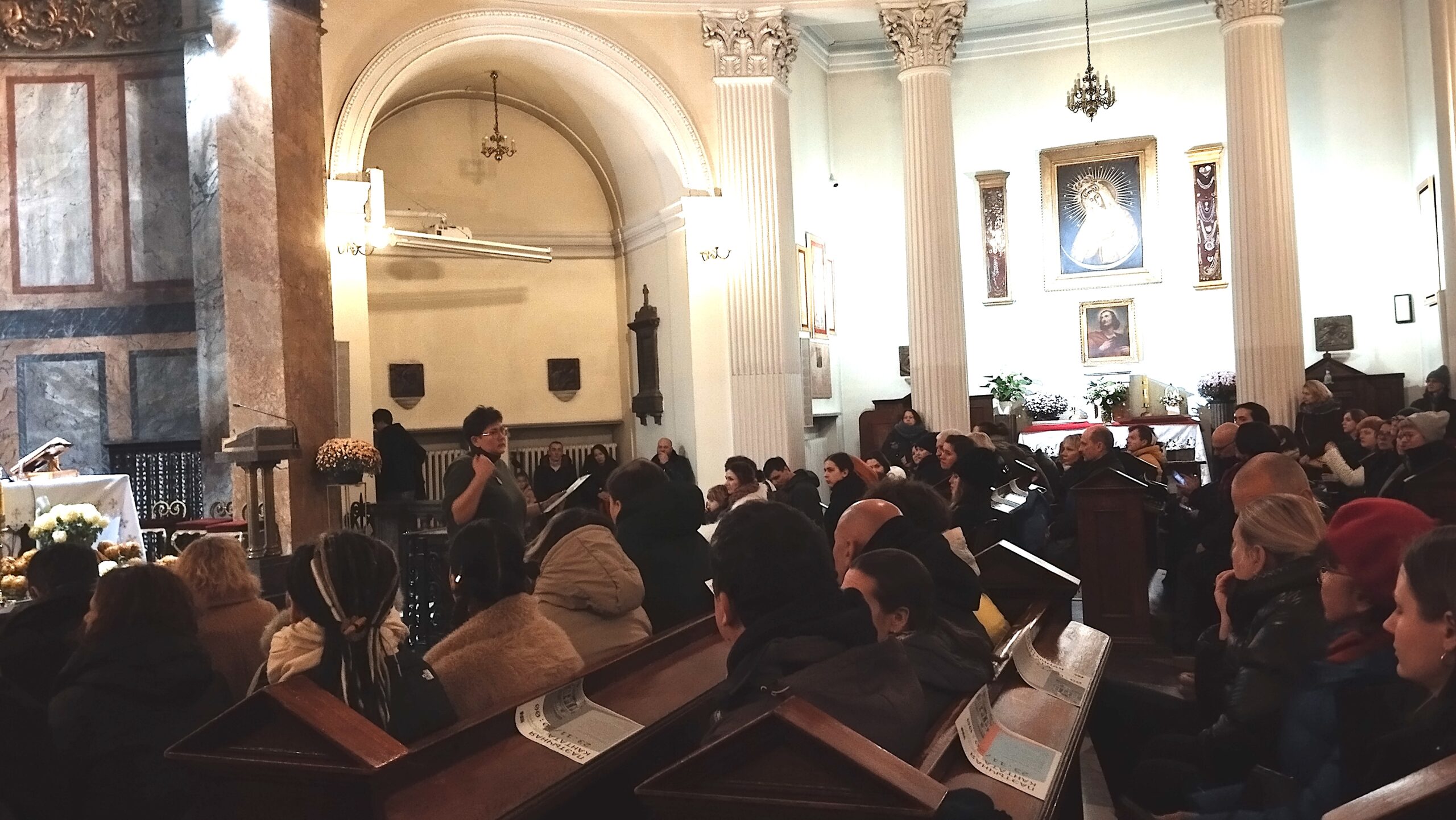 Прэм'ера «Паэтычнай кантаты» адбылася ў Касцёле Святога Аляксандра ў Варшаве ў межах фестывалю PRADMOVA - фотафакт