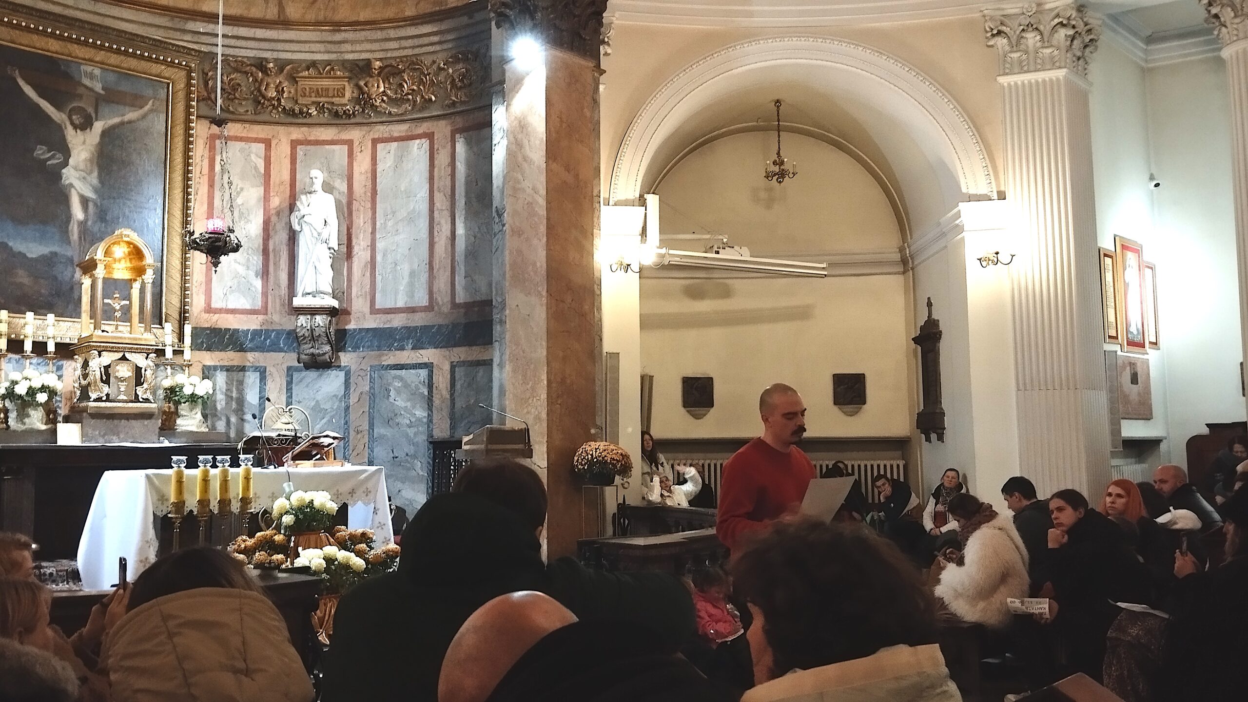 Прэм'ера «Паэтычнай кантаты» адбылася ў Касцёле Святога Аляксандра ў Варшаве ў межах фестывалю PRADMOVA - фотафакт