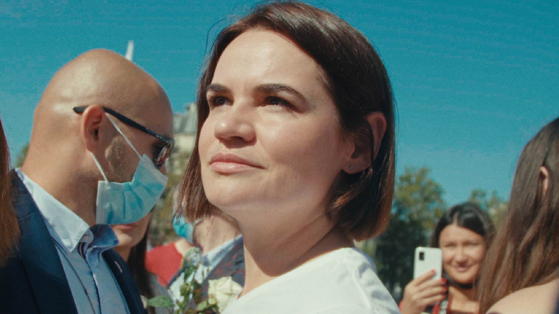 Святлана Ціханоўская наведала паказ дакументальнай стужкі «Not made for politics» на фестывалі ў Эстоніі. Рэжысёрка карціны — Воля Чайкоўская