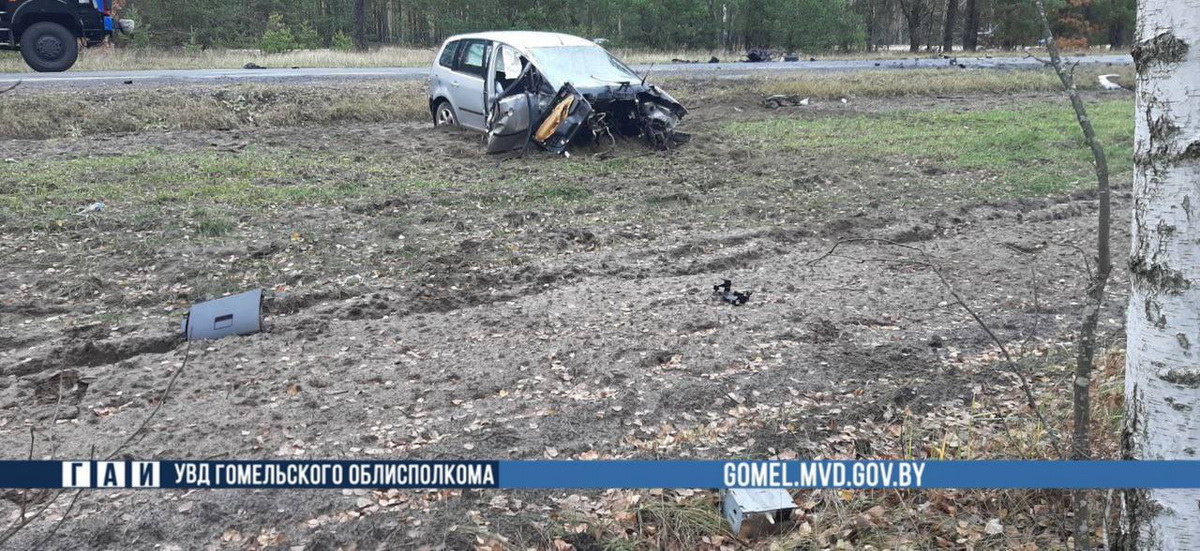 Водитель погиб в лобовом столкновении в Калинковичском районе