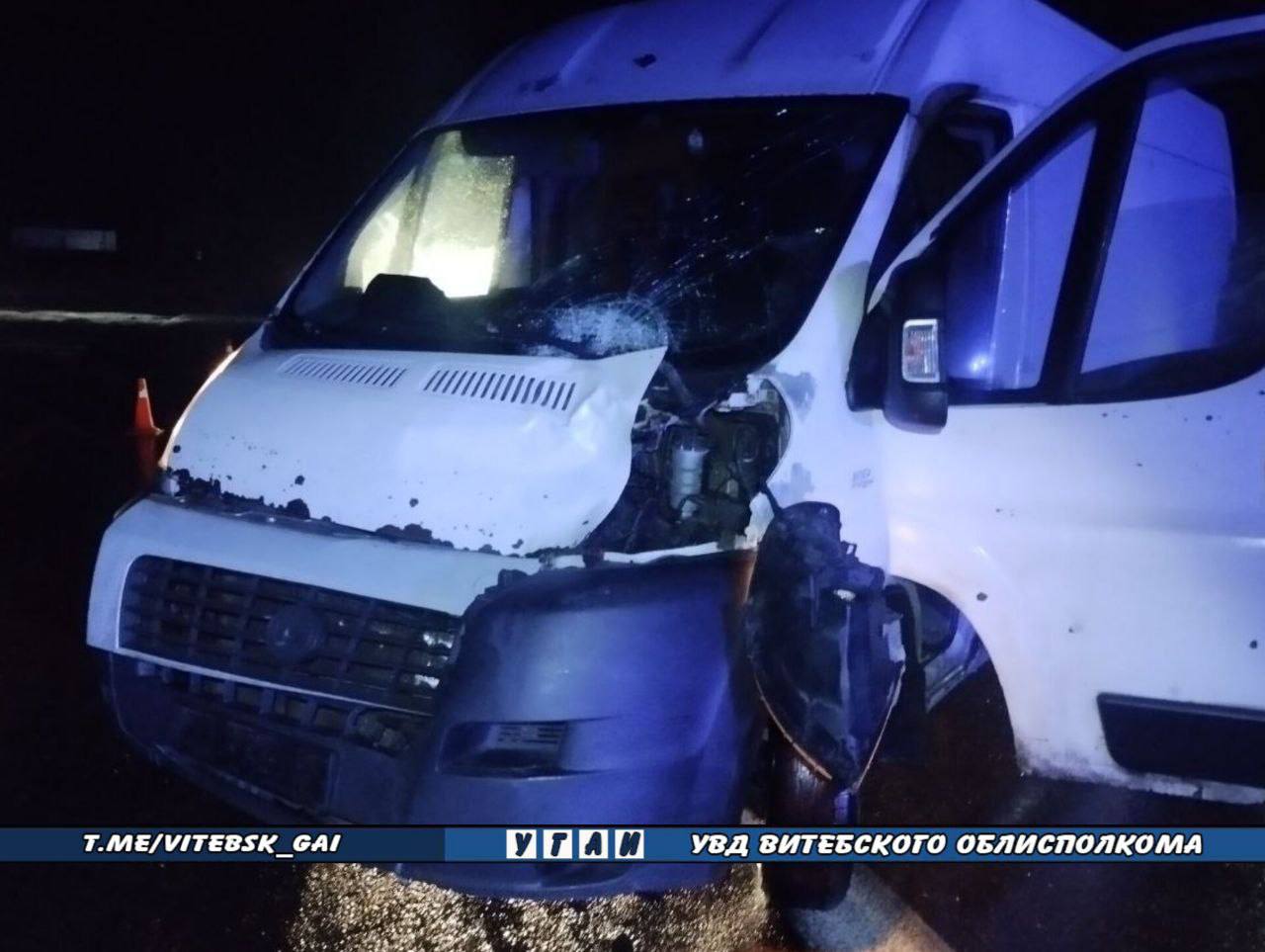 Женщина погибла под колесами микроавтобуса под Витебском