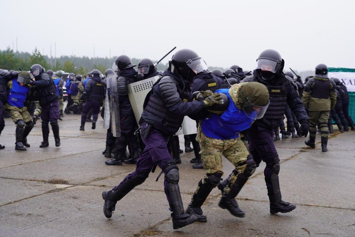 Минская милиция провела учения по разгону протестов