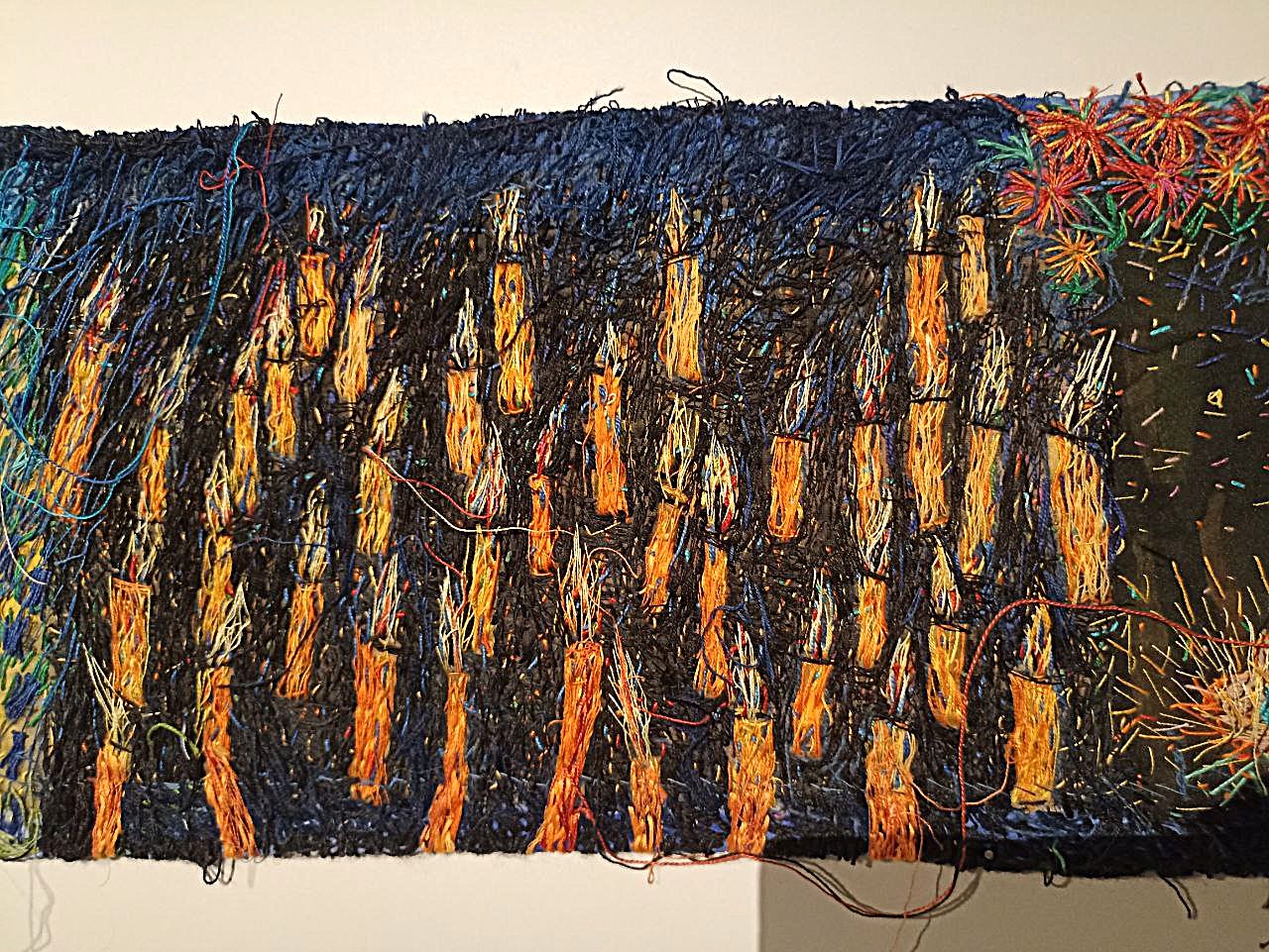 Мастачка з Падляшша Малгажата Дмітрук паказала на трыенале ў Лодзі дваццаціметровы твор пра мяжу і малую радзіму