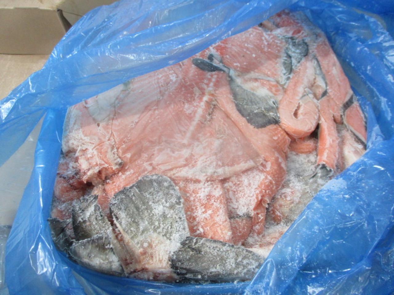 В Россию из Беларуси ввезли более 20 тонн хребтов лосося под видом курицы