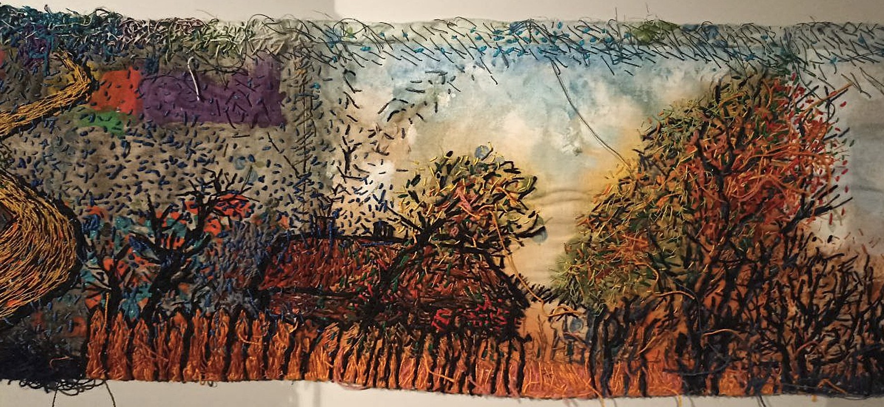 Мастачка з Падляшша Малгажата Дмітрук паказала на трыенале ў Лодзі дваццаціметровы твор пра мяжу і малую радзіму