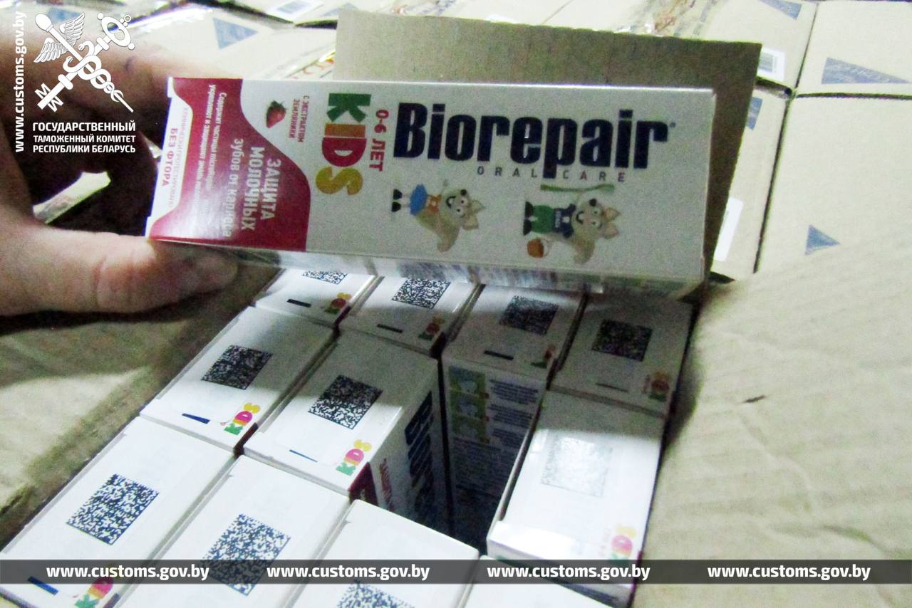 Зубную пасту пытались ввезти в Беларусь по заниженной стоимости