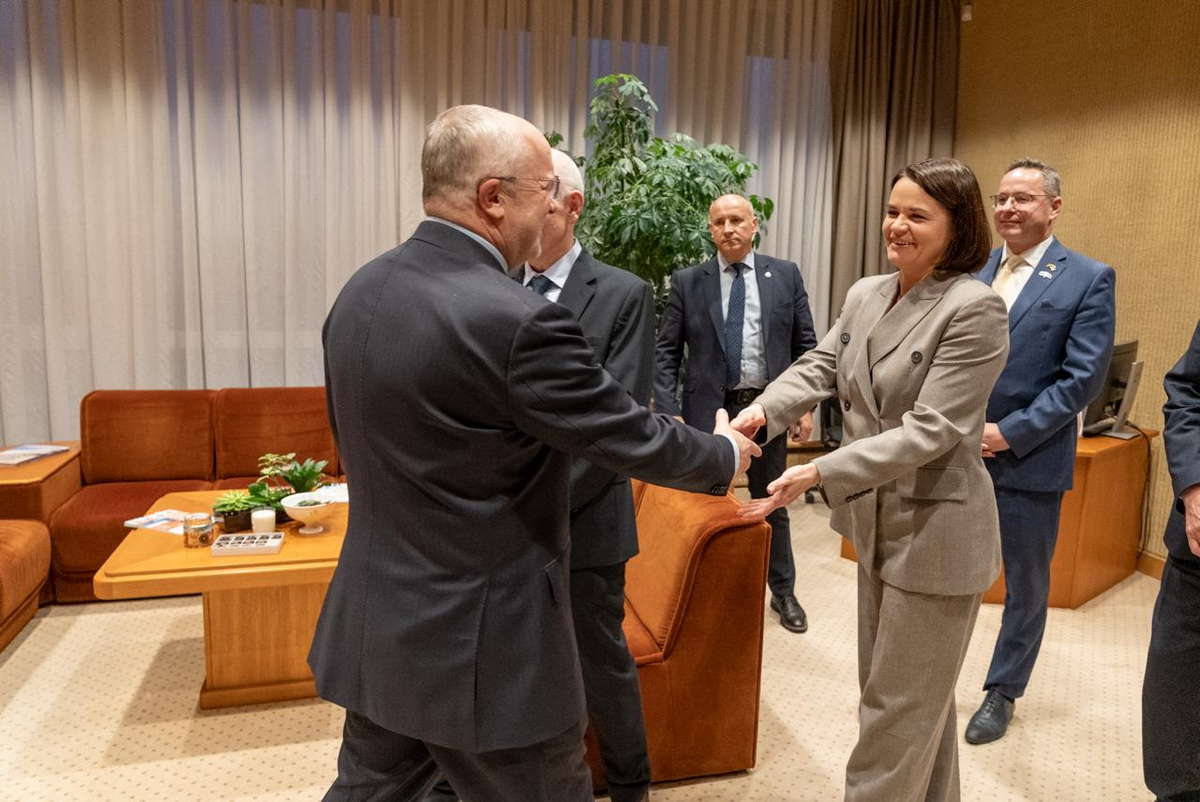 Тихановская и Беляцкий обсудили ситуацию с политзаключенными со спикером Сейма Литвы