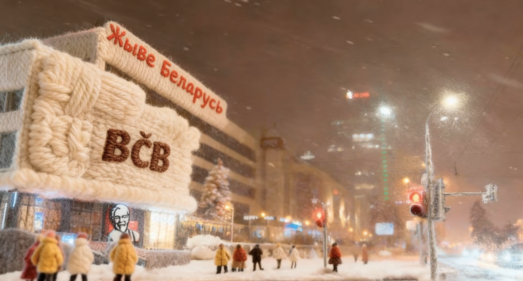 Новы кліп на хіт Лявона Вольскага «Каляды ў Менску» збірае прагляды. За дзень відэа, у якім аўтары дэкамунізавалі савецкія назвы, паглядзелі больш за сем тысяч чалавек