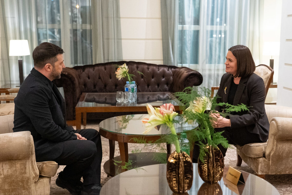 Светлана Тихановская и Владимир Зеленский