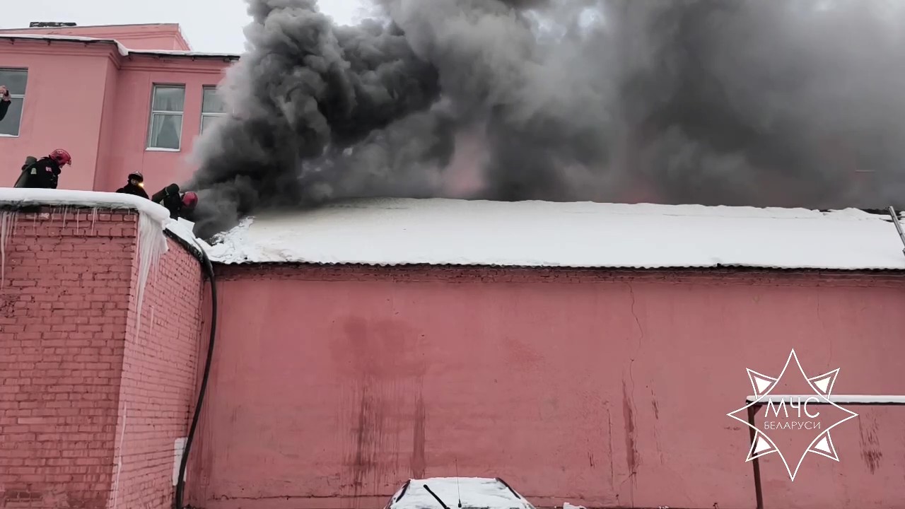 В Гомеле горело предприятие