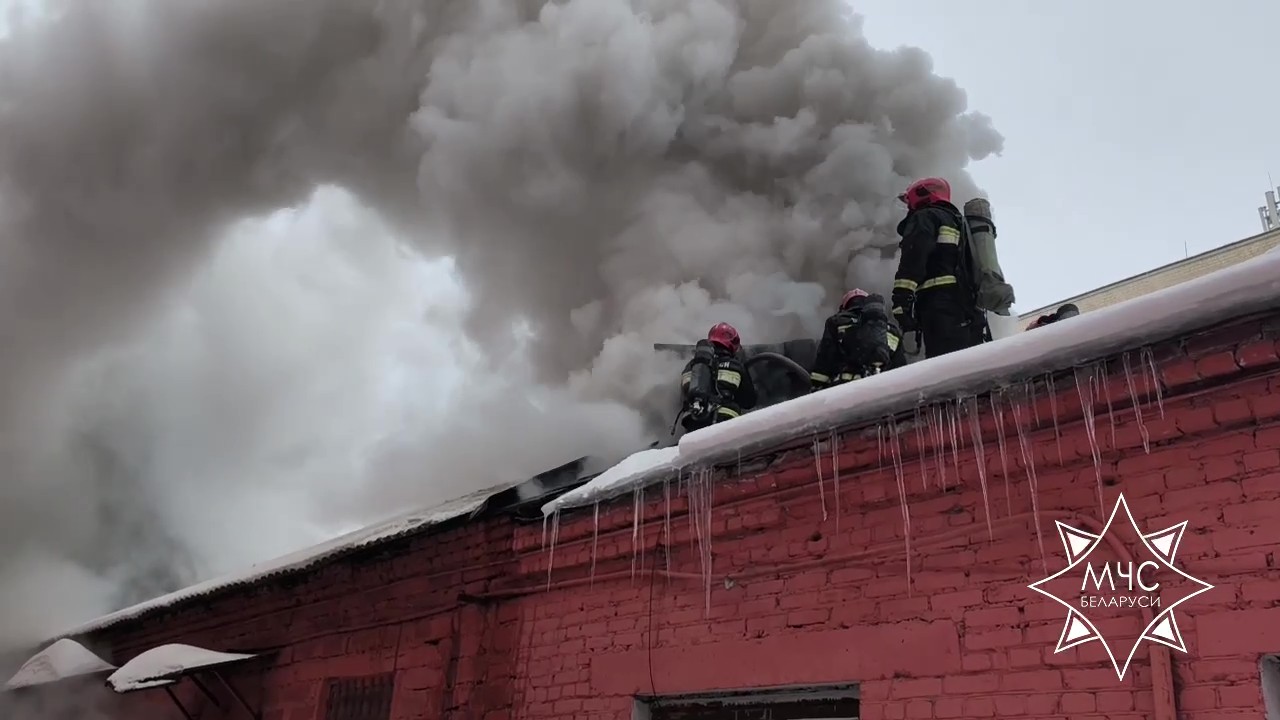 В Гомеле горело предприятие