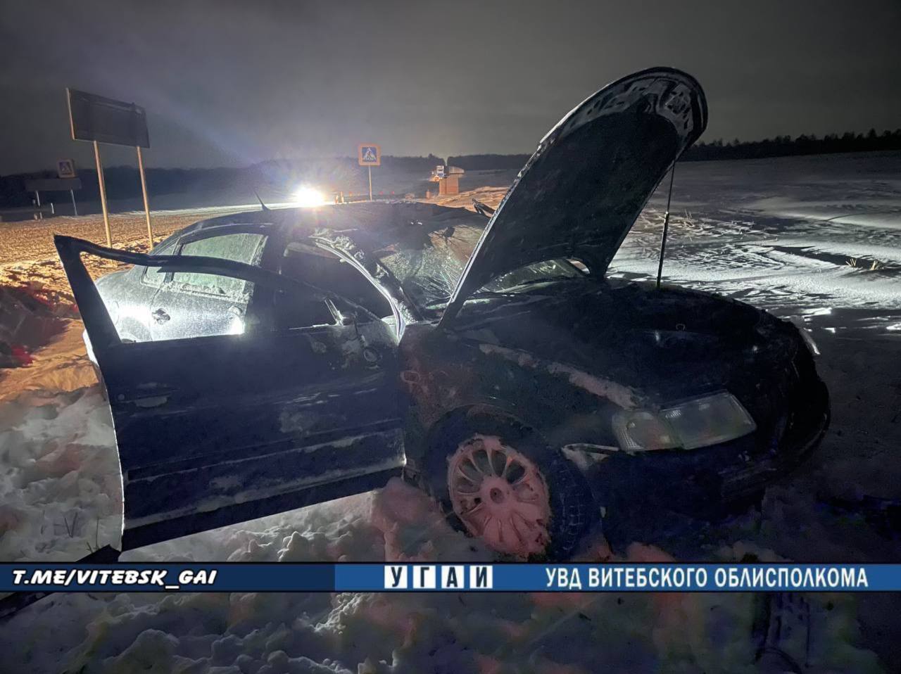 Volkswagen перевернулся в Оршанском районе. Водитель погиб