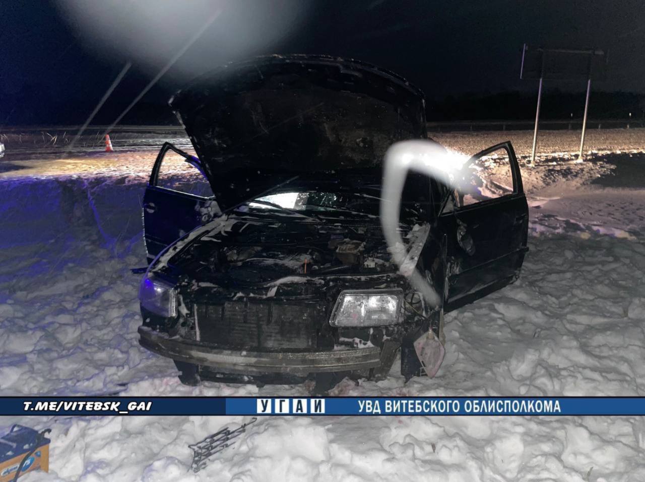 Volkswagen перевернулся в Оршанском районе. Водитель погиб