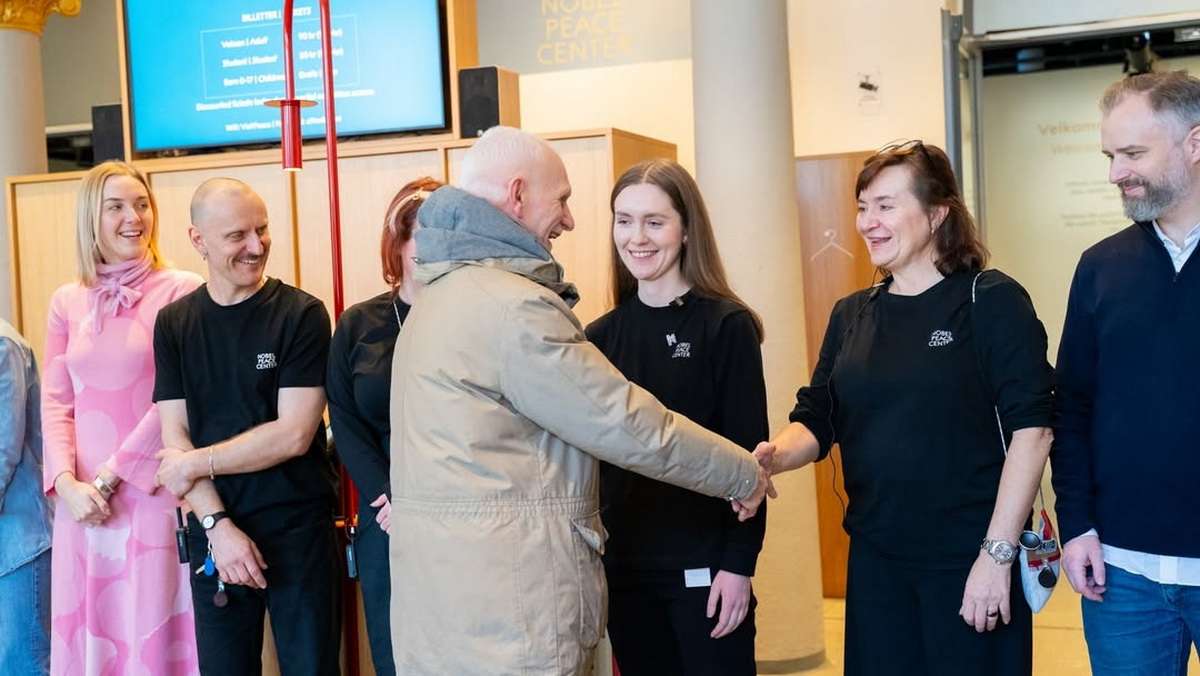 Алесь Беляцкий посетил Нобелевский центр мира