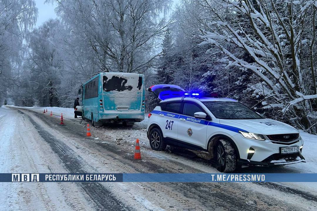 Два человека погибли в ДТП с автобусом под Полоцком