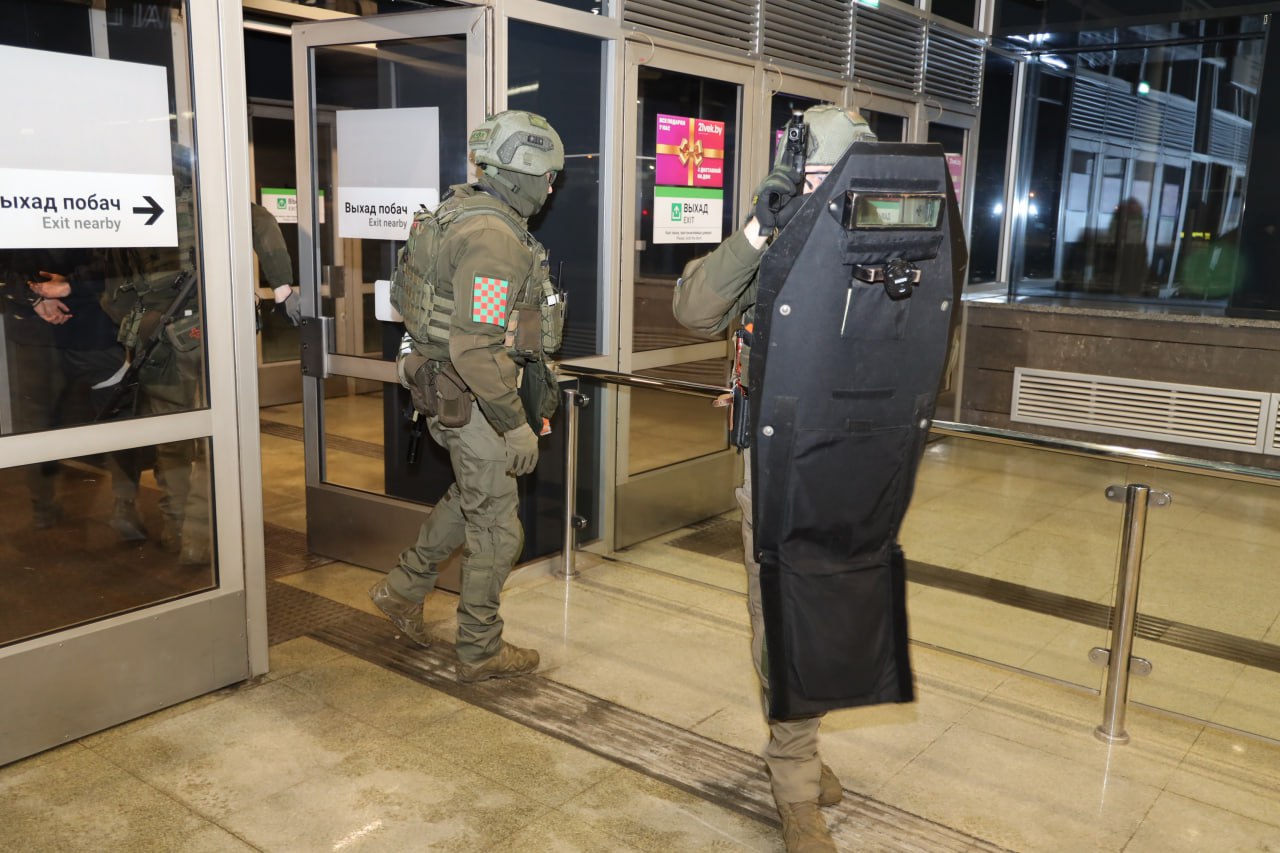 В минском метро прошли учения с силовиками