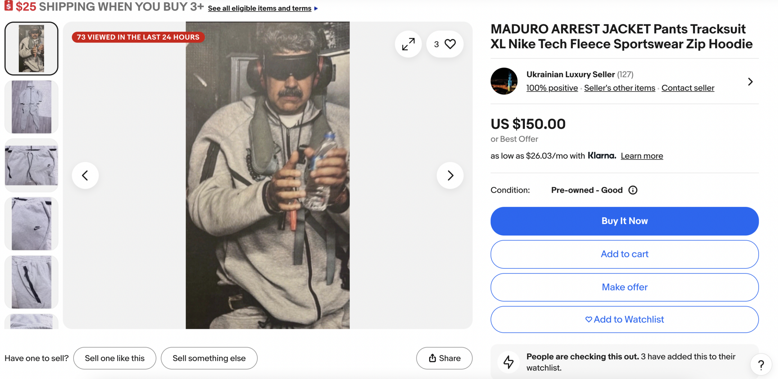 Эфект Мадура: як арышт дыктатара ператварыў спартыўны касцюм Nike у дэфіцыт тыдня