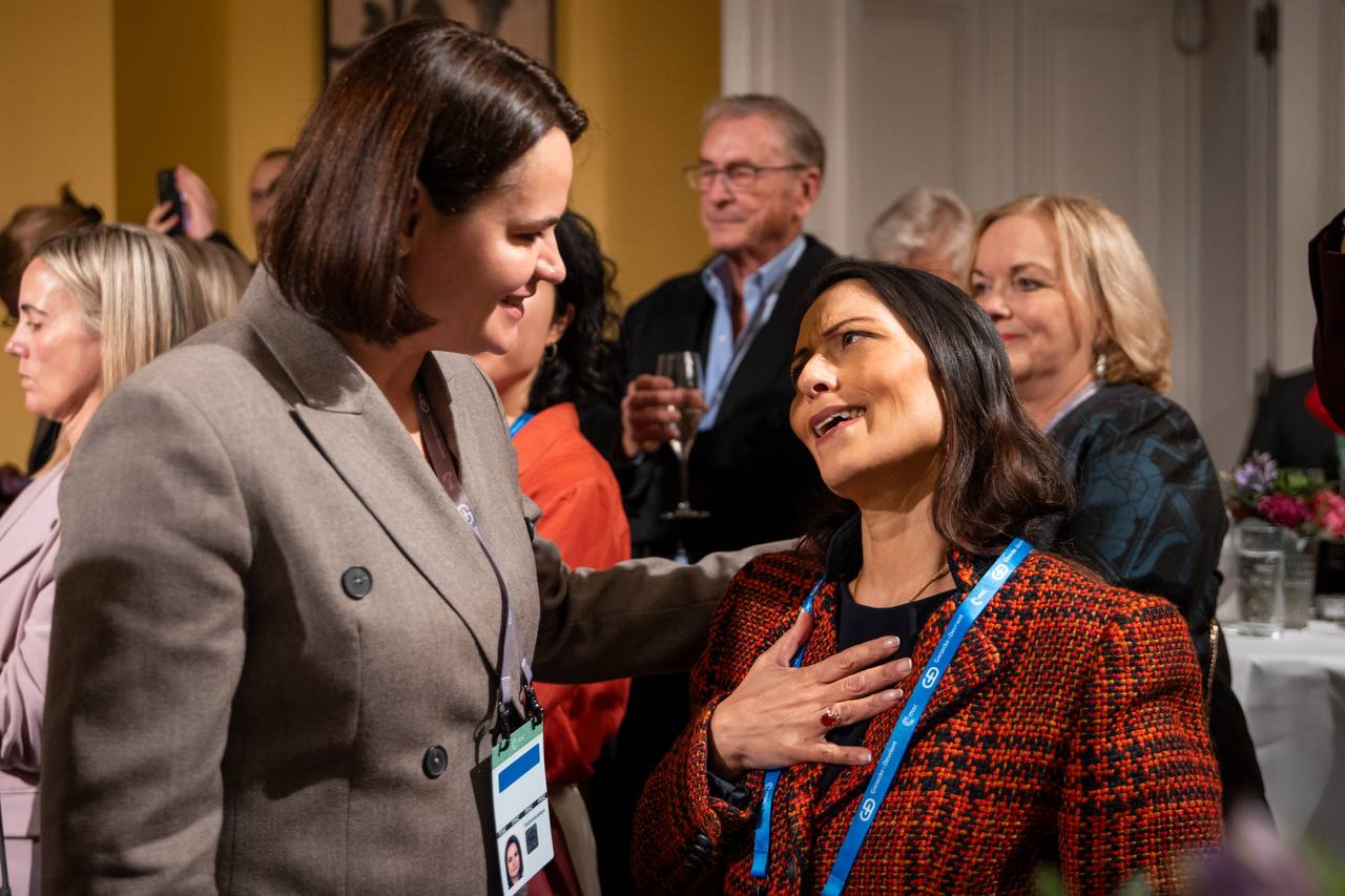 Тихановская в Мюнхене выступила на встрече сети Women Political Leaders