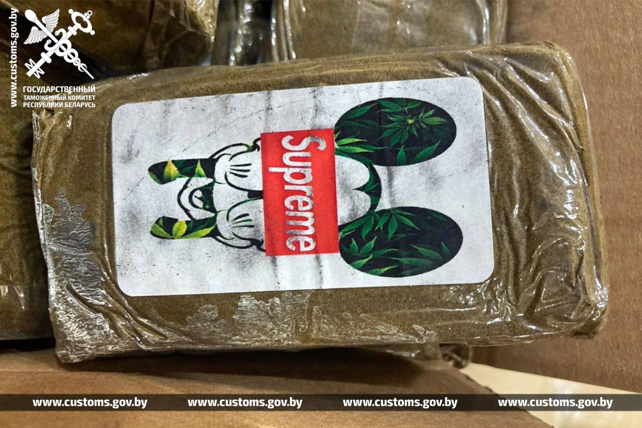 Мытня перахапіла 260 кг гашышу, прызначанага расіяніну