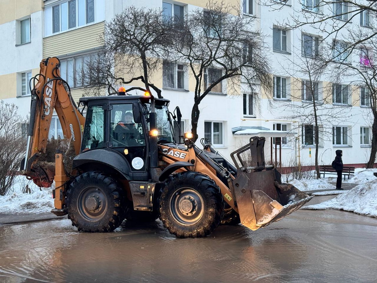 В Минске завершили ремонт сети после подтопления на Ташкентской