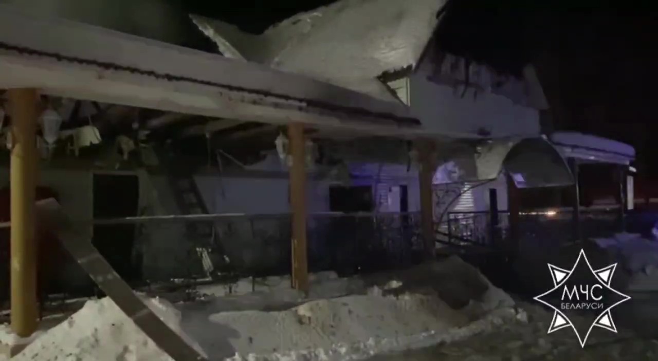 Кафе сгорело в Верхнедвинском районе