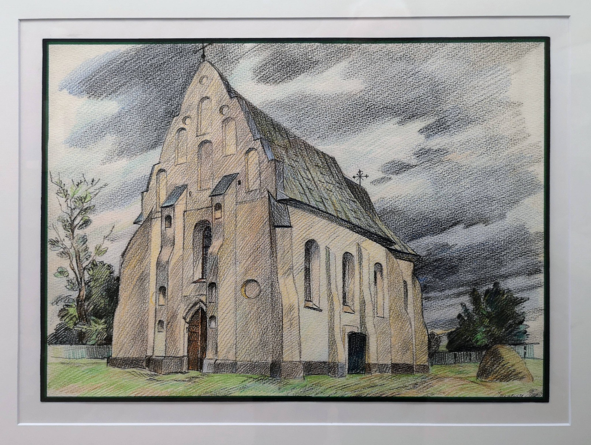 У Мінску адкрылі выставу графіка Уладзіміра Басалыгі «Пад нябёсамі Радзімы»