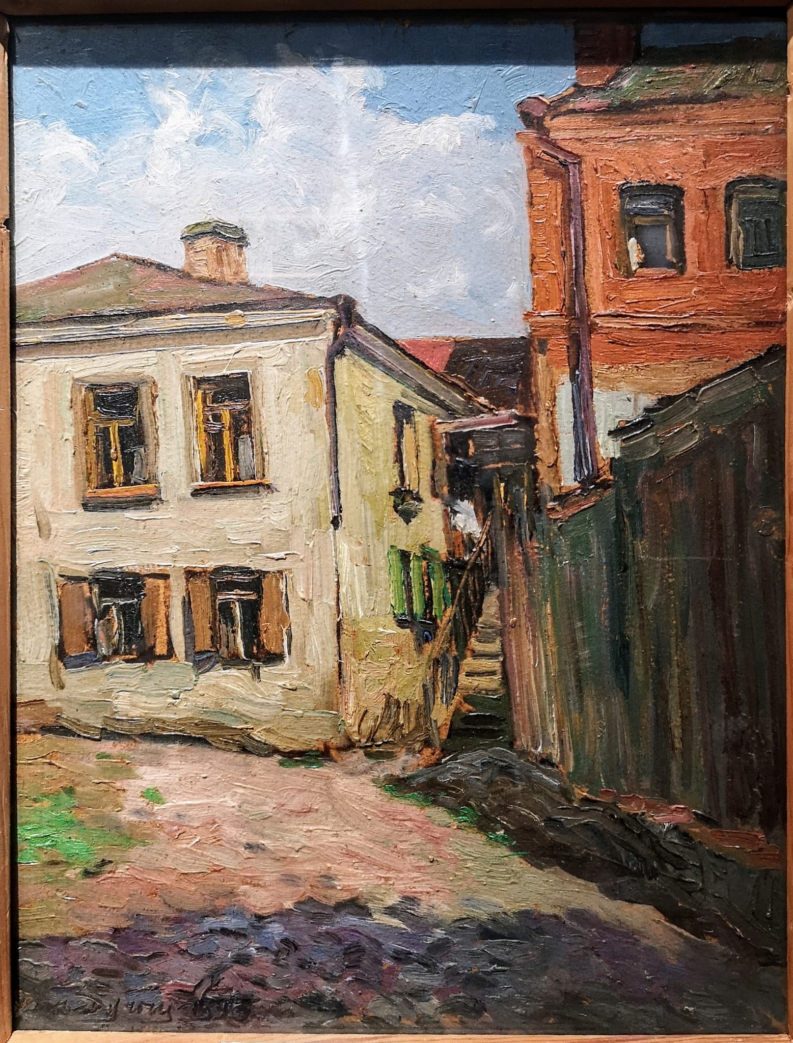 У Мінску адкрылі рэтраспектыўную выставу Міколы Дучыца з ваеннымі і пасляваеннымі краявідамі сталіцы