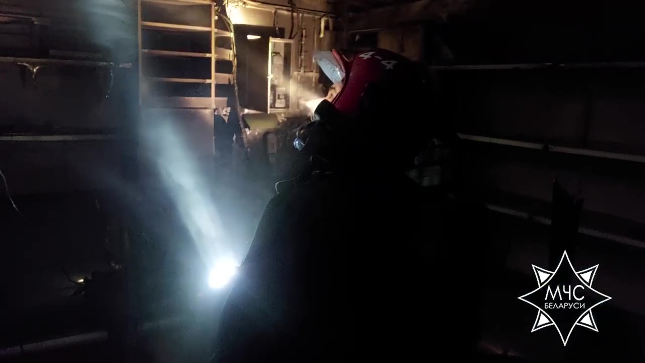 Торговый павильон горел в Гомеле