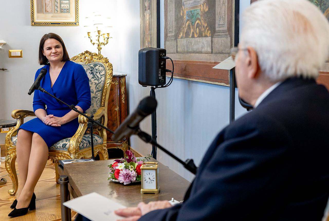 Тихановская на встрече с президентом Италии говорила о поддержке мобильности беларусов