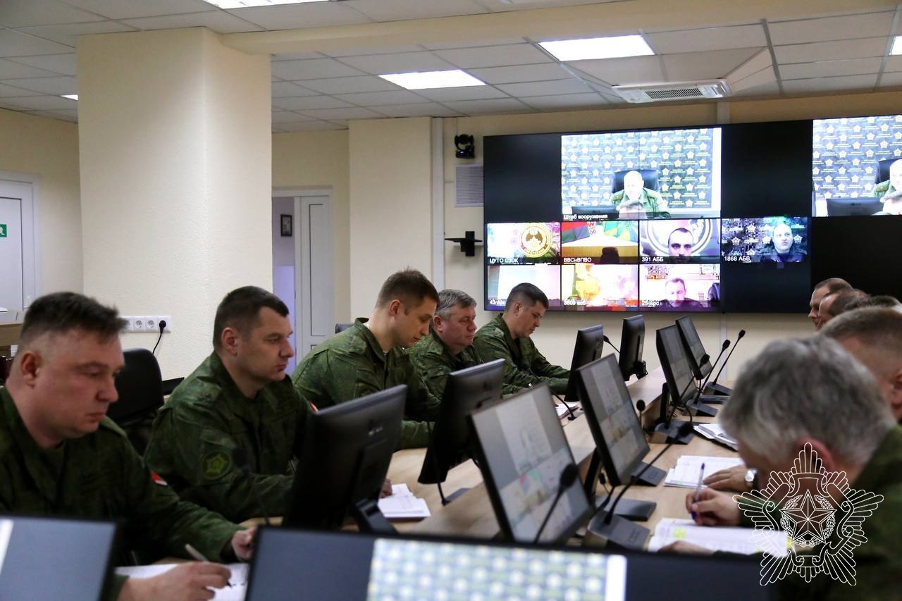 Штабная тренировка по управлению техническим обеспечением началась в Беларуси
