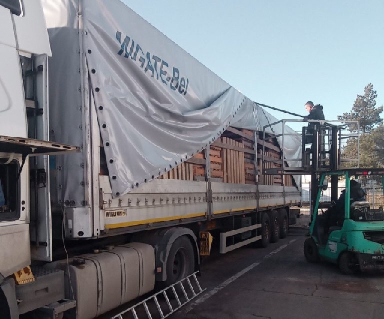 Три автомобиля с досками и поддонами задержаны на беларусско-российской границе