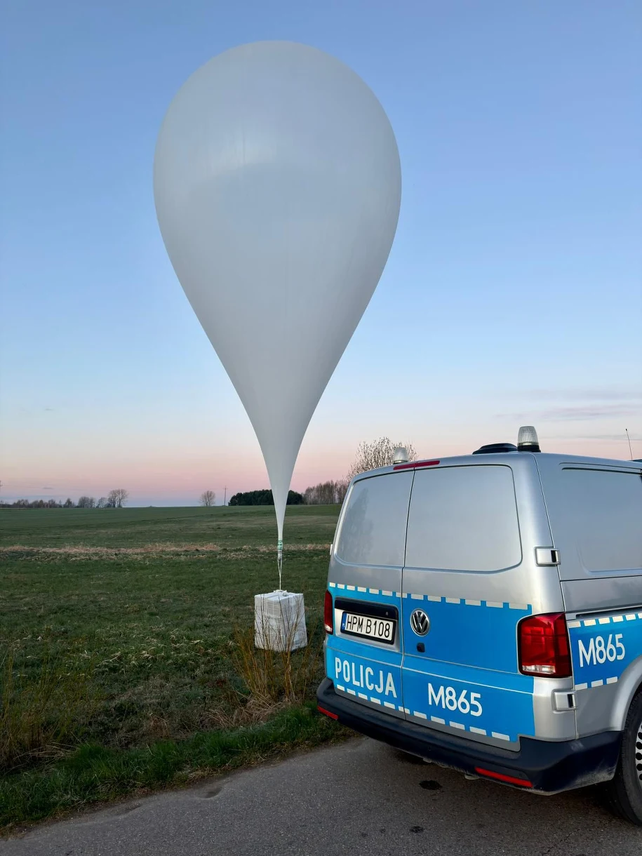 Метеозонды контрабандистов залетели в Польшу