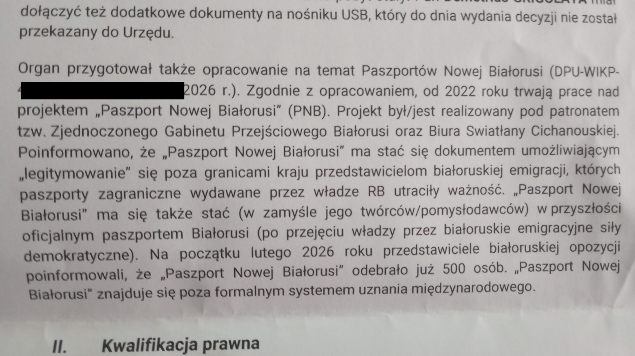 «Наша Ніва» рассказала, чем закончилась история беларуса с паспортом "Новой Беларуси" в управлении по делам иностранцев Польши