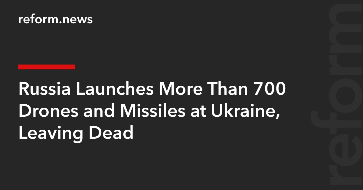 Russia Launches More Than 700 Drones and Missiles at Ukraine, Leaving Dead