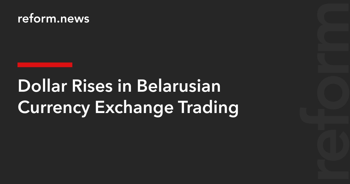 Dollar Rises in Belarusian Currency Exchange Trading