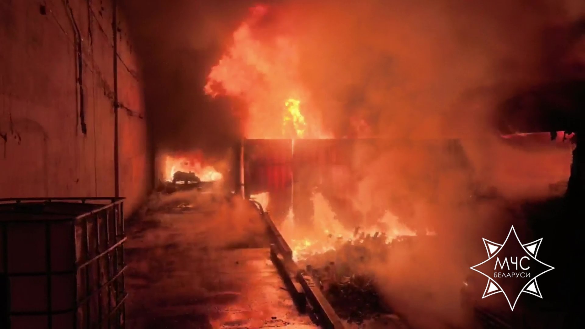 Fire Breaks Out at Enterprise in Minsk