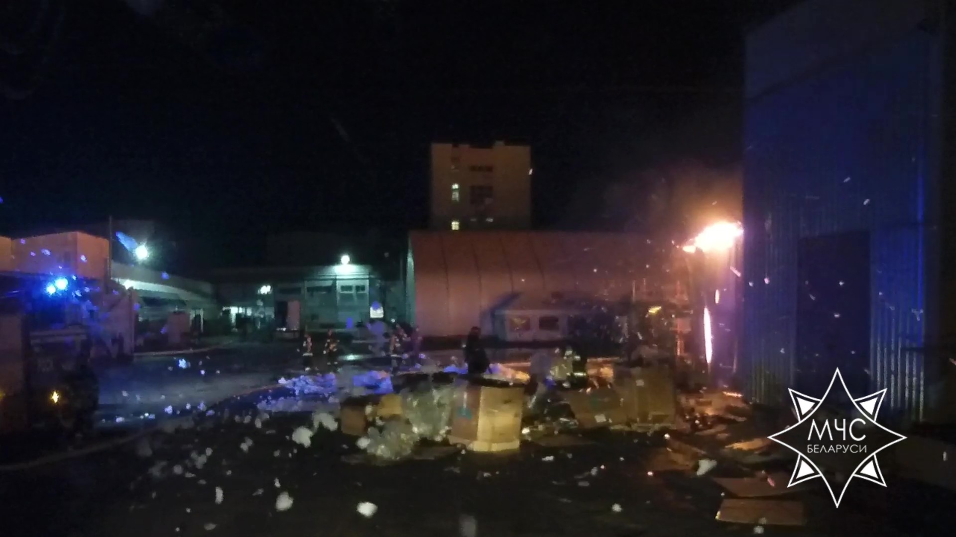 Fire Breaks Out at Enterprise in Minsk
